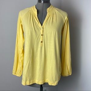Lilly Pulitzer long sleeve top yellow XS